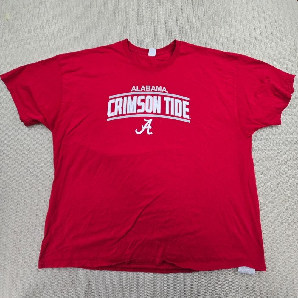 Alabama Crimson Tide Shirt Mens 3XL Red NCAA SEC Football Spellout Graphic Tee